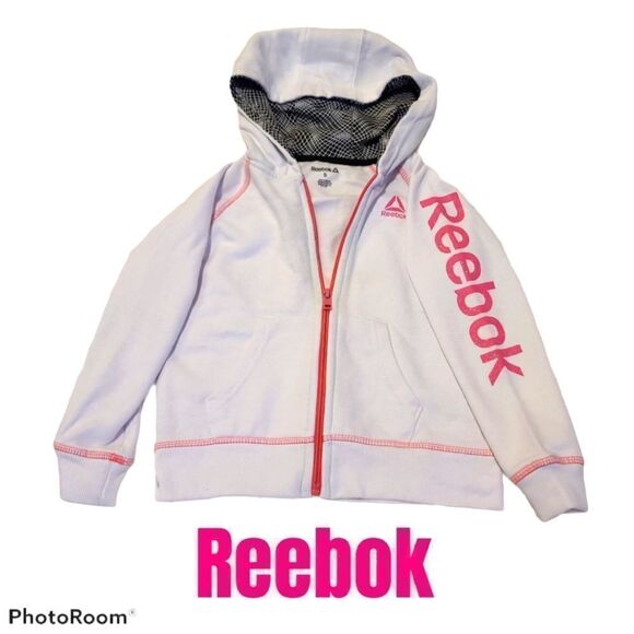 Reebok Hooded Sweatshirt Pink 5T - Picture 1 of 5